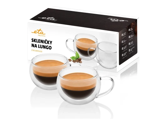 ETA  |  Lungo cups  |  ETA518091010  |  For coffee  |  2 pc(s)  |  Dishwasher proof  |  Glass