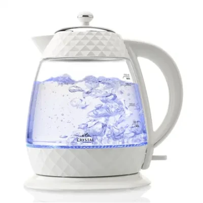 ETA  |  Crystal Kettle  |  ETA315490010  |  Electric  |  2200 W  |  1.7 L  |  Glass  |  360° rotational base  |  Glass / White