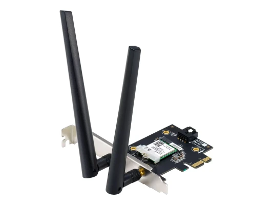 ASUS PCE-AX1800 PCIe Wi-Fi Adapter  |  AX1800  |  Wi-Fi 6  |  Bluetooth 5.2  |  MU-MIMO