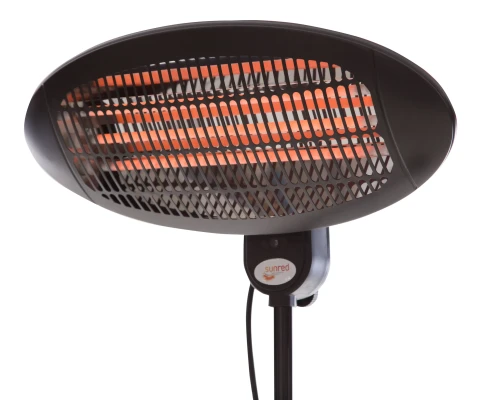 SUNRED  |  Heater  |  SMQ2000A, Elekra Quartz Standing  |  Infrared  |  2000 W  |  Black  |  IP34