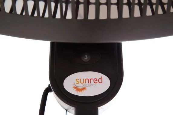 SUNRED  |  Heater  |  SMQ2000A, Elekra Quartz Standing  |  Infrared  |  2000 W  |  Black  |  IP34