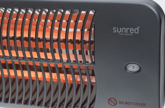 SUNRED  |  Heater  |  LUG-2000W, Lugo Quartz Wall  |  Infrared  |  2000 W  |  Grey  |  IP24