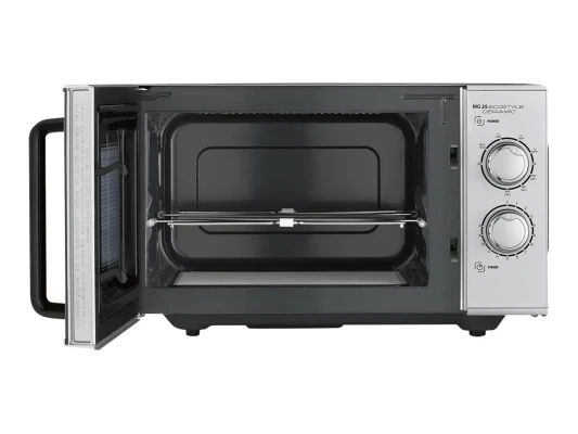 Caso  |  Keramiskā mikroviļņu krāsns ar grilu  |  MG 25 Ecostyle  |  Brīvi stāvoša  |  25 L  |  900 W  |  Grils  |  Sudraba
