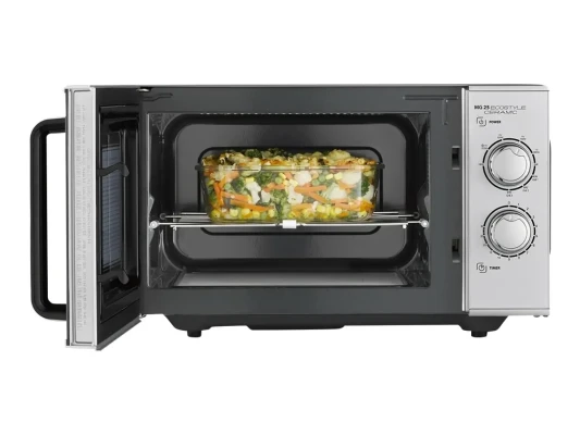 Caso  |  Keramiskā mikroviļņu krāsns ar grilu  |  MG 25 Ecostyle  |  Brīvi stāvoša  |  25 L  |  900 W  |  Grils  |  Sudraba