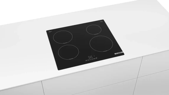 Bosch  |  Hob  |  PUE611BB5E  |  Induction  |  Number of burners / cooking zones 4  |  Touch  |  Timer  |  Black