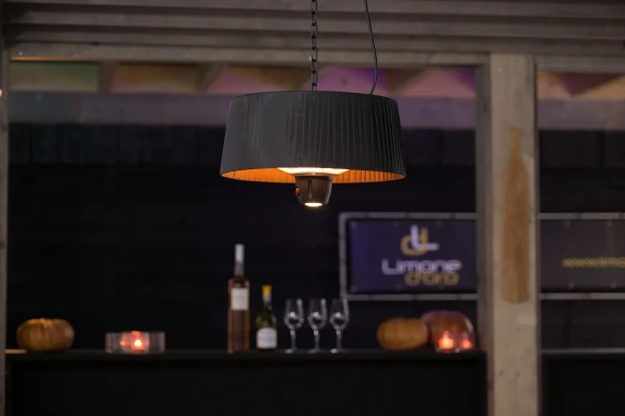 SUNRED  |  Heater  |  ARTIX C-HB, Compact Bright Hanging  |  Infrared  |  1500 W  |  Black  |  IP24
