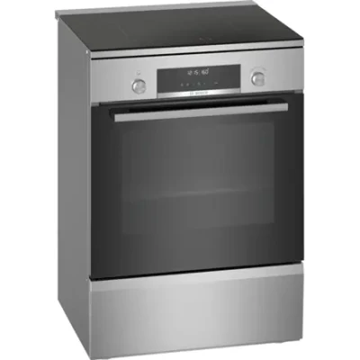 Bosch  |  Плита  |  HLS79Y351U Серия 6  |  Тип варочной панели Индукция  |  Тип духовки Электрическая  |  Нержавеющая сталь  |  Ширина 60 см  |  Гриль  |  ЖК  |  Глубина 60 см  |  63 Л