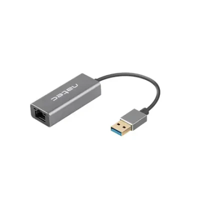 Адаптер Ethernet Natec, Cricket USB 3.0, USB 3.0 к RJ45, Черный  |  Natec  |  Сетевая карта Ethernet  |  NNC-1924 Cricket USB 3.0