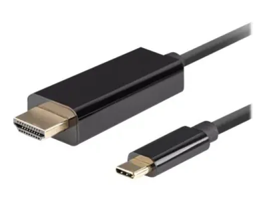 Lanberg USB-C to HDMI Cable, 1 m 4K / 60Hz, Black  |  Lanberg  |  USB-C to HDMI Cable  |  CA-CMHD-10CU-0010-BK  |  1 m