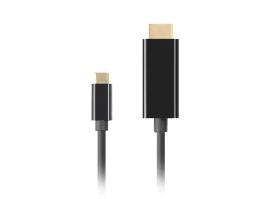 Lanberg USB-C to HDMI Cable, 3 m 4K / 60Hz, Black  |  Lanberg  |  USB-C to HDMI Cable  |  CA-CMHD-10CU-0030-BK  |  3 m
