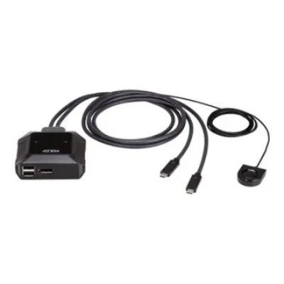 Aten US3312 2-Port USB-C 4K DisplayPort KVM Switch with Remote Port Selector  |  Aten  |  2-Port USB-C 4K DisplayPort KVM Switch with Remote Port Selector  |  US3312  |  Warranty 24 month(s)