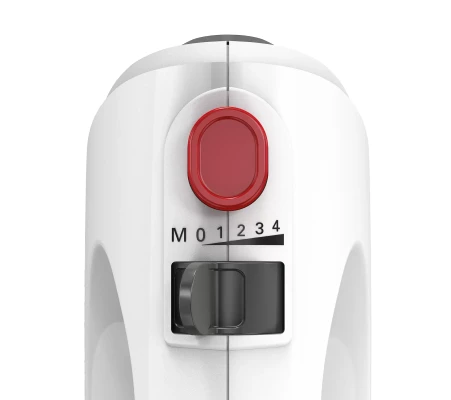 Bosch  |  Hand Mixer  |  MFQ22100 CleverMixx  |  Hand Mixer  |  375 W  |  Number of speeds 4  |  Turbo mode  |  White / Dark Grey