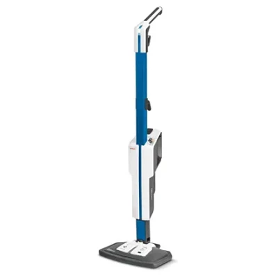 Polti  |  Tvaika mops ar integrētu portatīvo tīrītāju  |  PTEU0305 Vaporetto SV620 Style 2-in-1  |  Jauda 1500 W  |  Tvaika spiediens nav piemērojams bārs  |  Ūdens tvertne 0.5 L  |  Zila / Balta