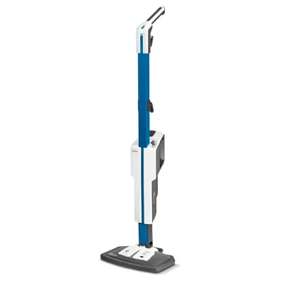Polti  |  Tvaika mops ar integrētu portatīvo tīrītāju  |  PTEU0305 Vaporetto SV620 Style 2-in-1  |  Jauda 1500 W  |  Tvaika spiediens nav piemērojams bārs  |  Ūdens tvertne 0.5 L  |  Zila / Balta