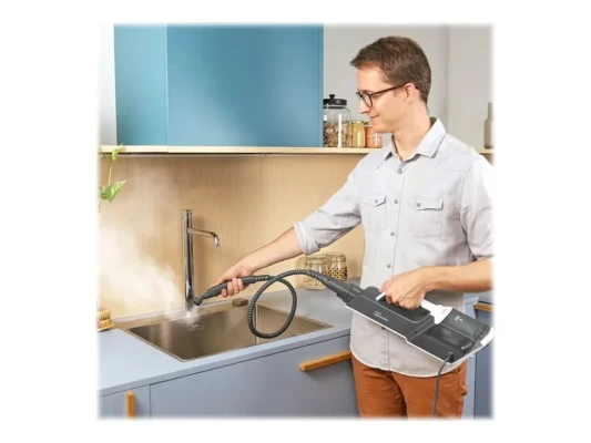 Polti  |  Steam mop with integrated portable cleaner  |  PTEU0304 Vaporetto SV610 Style 2-in-1  |  Power 1500 W  |  Steam pressure Not Applicable bar  |  Water tank capacity 0.5 L  |  Grey / White