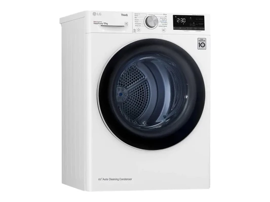 LG  |  Dryer Machine  |  RH80V3AV6N  |  Energy efficiency class D  |  Front loading  |  8 kg  |  LED  |  Depth 69 cm  |  Wi-Fi  |  White