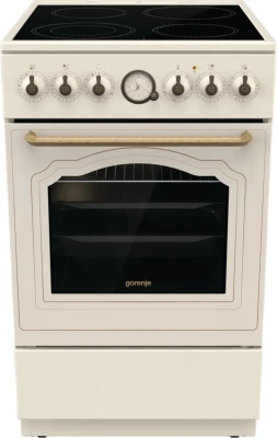 Gorenje  |  Plīts  |  GECS5B70CLI  |  Plīts veids Vitroceramic  |  Cepeškrāsns veids Elektriska  |  Bežs  |  Platums 50 cm  |  Dziļums 59.4 cm  |  70 L