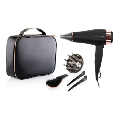 ETA  |  Hair Care Gift Set  |  ETA732090020 Fenité  |  2200 W  |  Number of temperature settings 3  |  Ionic function  |  Diffuser nozzle  |  Black Edition