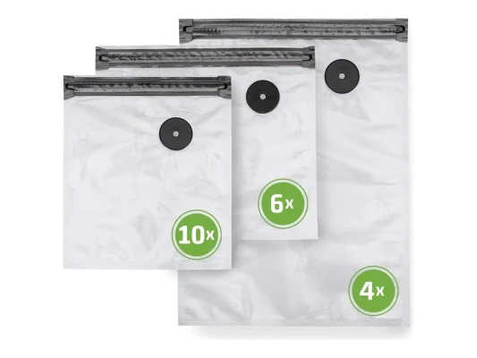 Caso  |  Vacu ZIP-Bags Set  |  01243  |  Transparent