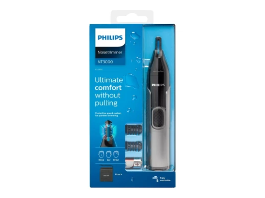 Philips  |  Nose, Ear and Eyebrow Trimmer  |  NT3650 / 16  |  Nose, ear and eyebrow trimmer  |  Grey