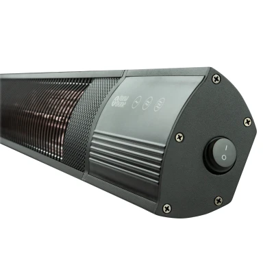 TunaBone  |  Electric Wall mounted Infrared Patio Heater  |  TB2580W-01  |  Patio heater  |  2500 W  |  Number of power levels 3  |  Suitable for rooms up to 25 m²  |  Black  |  IP55