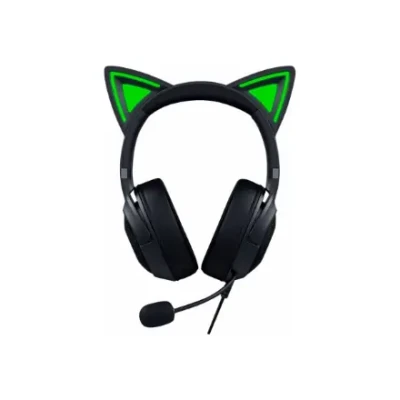 Razer  |  Austiņas  |  Kraken Kitty V2  |  Vadu  |  Uz auss  |  Mikrofons  |  Troksni slāpējošas