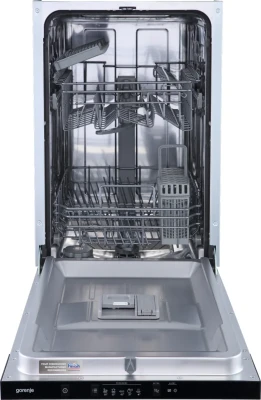 Dishwasher  |  GV520E15  |  Built-in  |  Width 44.8 cm  |  Number of place settings 9  |  Number of programs 5  |  Energy efficiency class E  |  Display