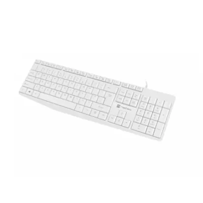 Natec  |  Keyboard  |  Nautilus NKL-1951  |  Keyboard  |  Wired  |  US  |  White  |  USB Type-A  |  390 g