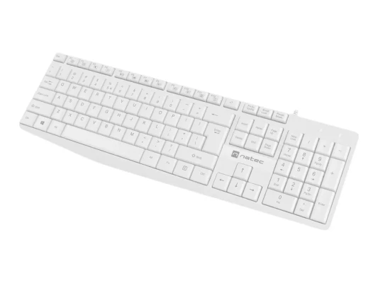 Natec  |  Keyboard  |  Nautilus NKL-1951  |  Keyboard  |  Wired  |  US  |  White  |  USB Type-A  |  390 g