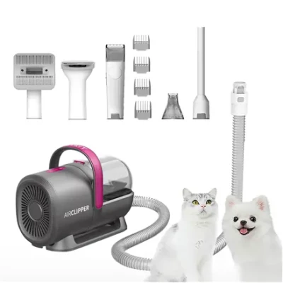 PETKIT  |  Gaisa griezējs mājdzīvnieku kopšanai vakuuma komplekts 5in1  |  LM4  |  Pelēks / balts