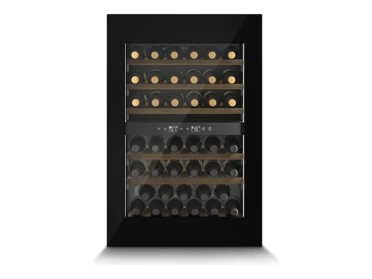 Caso  |  Wine Cooler  |  WineDeluxe WD 41  |  Energy efficiency class F  |  Built-in  |  Bottles capacity 41  |  Black