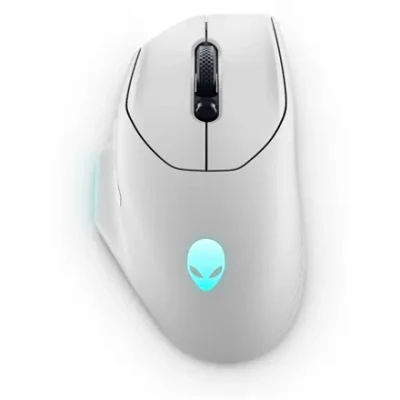 Dell  |  Gaming Mouse  |  AW620M  |  Wired / Wireless  |  Alienware Wireless Gaming Mouse  |  Lunar Light