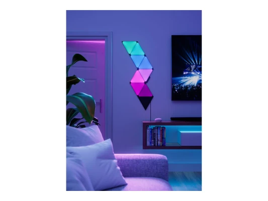 Nanoleaf  |  Shapes Black Triangles Starter Kit (9 panels)  |  42 W  |  WiFi