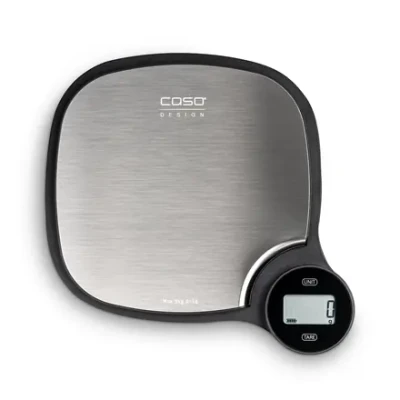 Caso  |  Kitchen EcoMaster Scales  |  Maximum weight (capacity) 5 kg  |  Graduation 1 g  |  Stainless Steel