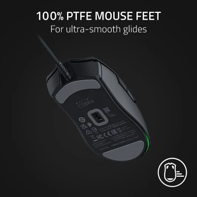 Razer  |  Игровая мышь  |  Cobra  |  Проводная  |  Оптическая  |  Игровая мышь  |  Черный  |  Да