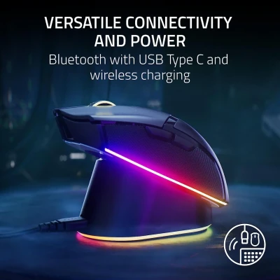 Razer  |  Cobra Pro  |  Bezvadu  |  Bezvadu (2.4GHz un Bluetooth)  |  Melns  |  Jā