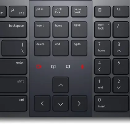 Dell  |  Premier Collaboration Keyboard  |  KB900  |  Keyboard  |  Wireless  |  US International  |  Graphite