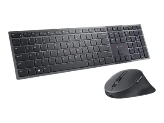 Dell  |  Premier Collaboration Keyboard and Mouse  |  KM900  |  Keyboard and Mouse Set  |  Wireless  |  US  |  Graphite  |  USB-A  |  Wireless connection