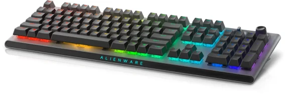 Dell  |  Alienware Tri-Mode AW920K  |  Wireless Gaming Keyboard  |  Wireless  |  RGB LED light  |  US  |  Bluetooth  |  Dark Side of the Moon  |  Numeric keypad  |  CHERRY MX Red  |  Wireless connection