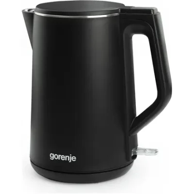 Gorenje  |  Чайник  |  K15DWBK  |  Электрический  |  2200 Вт  |  1.5 л  |  Нержавеющая сталь  |  360° вращающаяся база  |  Черный