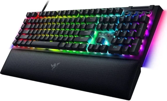 Razer  |  BlackWidow V4  |  Mehāniskā spēļu tastatūra  |  Vadu  |  RGB LED gaisma  |  ASV  |  Melna  |  Dzeltenie slēdži