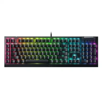 Razer  |  Mechanical Gaming Keyboard  |  BlackWidow V4 X  |  Mechanical Gaming Keyboard  |  Wired  |  US  |  Black  |  Yellow Mechanical Switches (Linear)