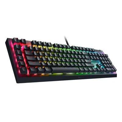 Razer  |  Mechanical Gaming Keyboard  |  BlackWidow V4 X  |  Mechanical Gaming Keyboard  |  Wired  |  US  |  Black  |  Yellow Mechanical Switches (Linear)