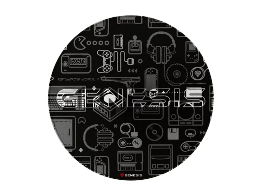 GENESIS Tellur 300 Round Gear Protective Floor Mat, 100cm, Black  |  Genesis Protective Floor Mat Tellur 300 Round Gear Polyester  |  Floor Mat  |  Multicolor