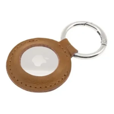 Fixed  |  Case for AirTag  |  Genuine cowhide  |  Brown