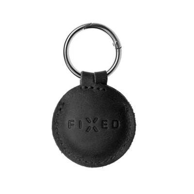 Fixed  |  Case for AirTag  |  Genuine cowhide  |  Black