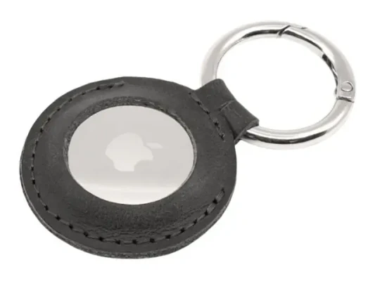 Fixed  |  Case for AirTag  |  Genuine cowhide  |  Black