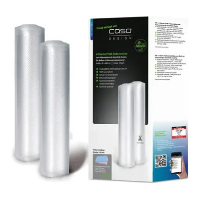 Caso  |  Vacuum Rolls  |  01248  |  2 pcs  |  Dimensions (W x L) 30 x 600 cm  |  Transparent