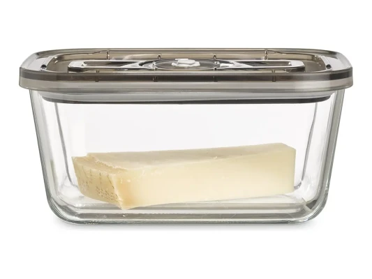 Caso  |  Glass Vacuum Container with Plastic Lid  |  VacuBoxx Eco L  |  Transparent