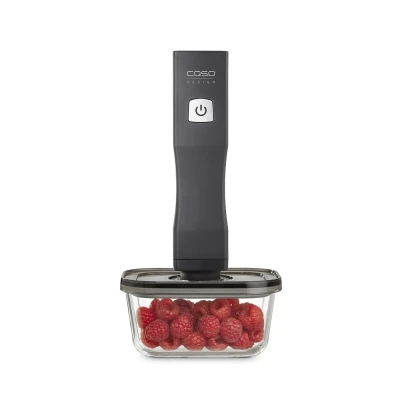 Caso  |  Glass Vacuum Containers with Plastic Lid (2 pcs)  |  VacuBoxx Eco-Duo S  |  Transparent